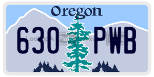 630PWB  license plate in OR