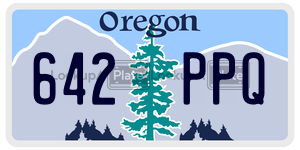 642PPQ  license plate in OR