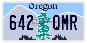 642QMR  license plate in OR