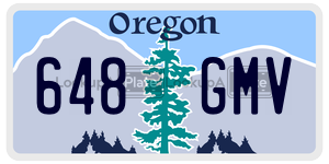 648GMV  license plate in OR
