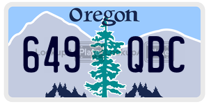 649QBC  license plate in OR