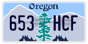 653HCF  license plate in OR