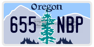 655NBP  license plate in OR