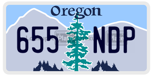 655NDP  license plate in OR