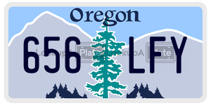 656LFY  license plate in OR