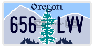 656LVV  license plate in OR