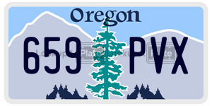 659PVX  license plate in OR