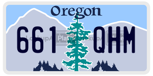 661QHM  license plate in OR