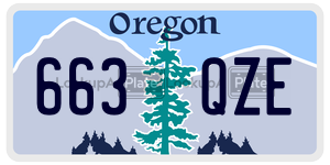 663QZE  license plate in OR