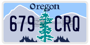 679CRQ  license plate in OR