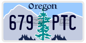 679PTC license plate in Oregon