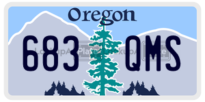 683QMS  license plate in OR