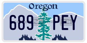689PEY  license plate in OR