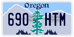 690HTM  license plate in OR