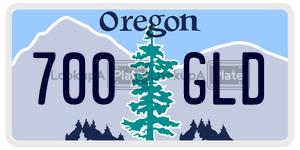 700GLD  license plate in OR