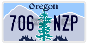 706NZP  license plate in OR