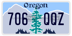 706QQZ  license plate in OR