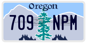 709NPM  license plate in OR