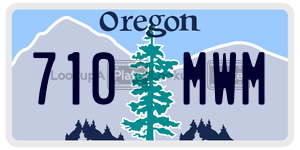 710MWM license plate in Oregon