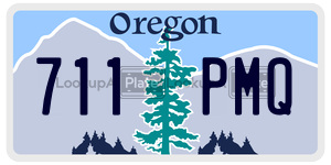 711PMQ  license plate in OR