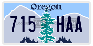 715HAA  license plate in OR