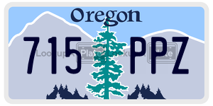 715PPZ  license plate in OR