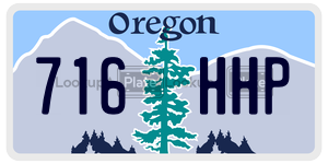 716HHP  license plate in OR