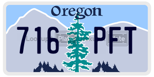 716PFT  license plate in OR