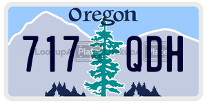 717QDH license plate in Oregon