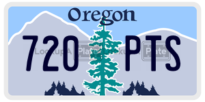 720PTS  license plate in OR
