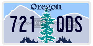 721QDS  license plate in OR