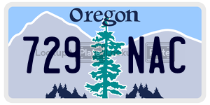 729NAC  license plate in OR