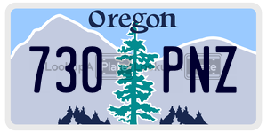 730PNZ  license plate in OR