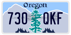 730QKF license plate in Oregon