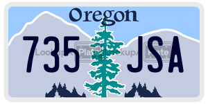 735JSA  license plate in OR
