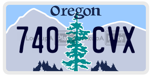 740CVX  license plate in OR