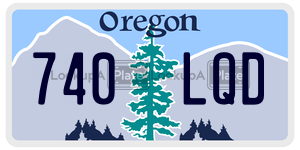 740LQD  license plate in OR