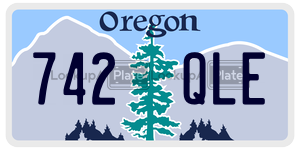 742QLE  license plate in OR