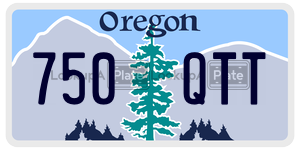 750QTT  license plate in OR