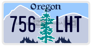 756LHT  license plate in OR