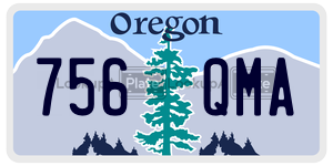 756QMA  license plate in OR