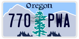 770PWA  license plate in OR