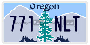 771NLT  license plate in OR