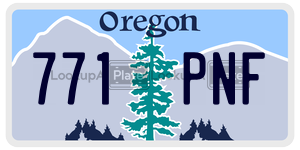 771PNF  license plate in OR