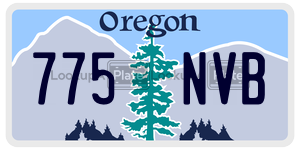 775NVB  license plate in OR