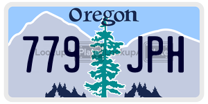 779JPH  license plate in OR