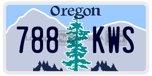 788KWS license plate in Oregon
