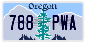 788PWA  license plate in OR
