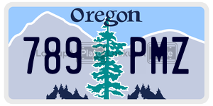 789PMZ license plate in Oregon