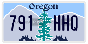 791HHQ  license plate in OR